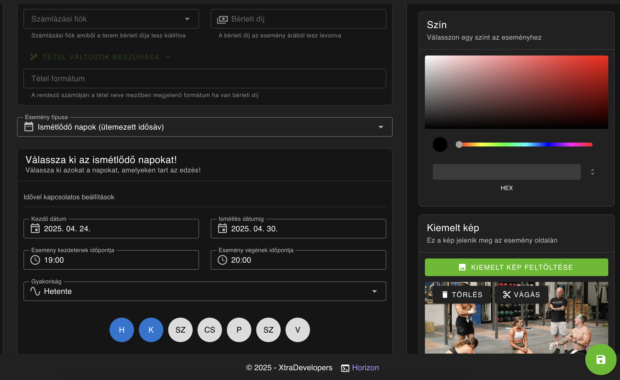 Események kezelése